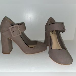 Vince Camuto size 6 Mary Janes - Greige color